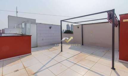 Cobertura com 2 dormitórios, 93 m² - venda por R$ 640.000 ou aluguel por R$ 2.550/mês - Vila Scarpelli - Santo André/SP