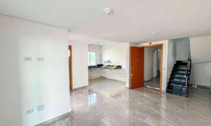 Cobertura com 3 dormitórios à venda, 110 m² por R$ 640.000 - Parque São Vicente - Mauá/SP