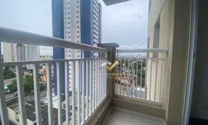 Apartamento com 3 dormitórios para alugar, 77 m² por R$ 3.059,00/mês - Vila Alzira - Santo André/SP