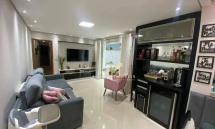 Apartamento com 3 dormitórios, 100 m² - venda por R$ 636.000,00 ou aluguel por R$ 3.500,00/mês - Parque das Nações - Santo André/SP