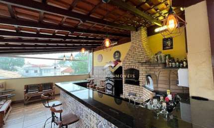 Cobertura com 3 dormitórios, 154 m² - venda por R$ 780.000,00 ou aluguel por R$ 5.641,67/mês - Vila Scarpelli - Santo André/SP