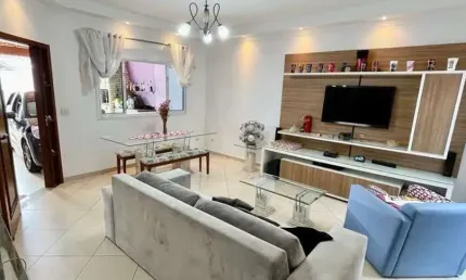 Sobrado com 3 dormitórios à venda, 130 m² por r$ 600.000,00 - parque joão ramalho - santo andré/sp