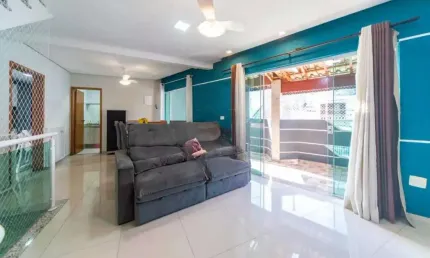 Sobrado com 03 dormitórios à venda, 164 m² na vila linda - santo andré/sp