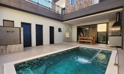 Sobrado com piscina com 03 dormitórios à venda, 183m² por r$ 1.855.000,00 - vila leopoldina - santo andré/sp