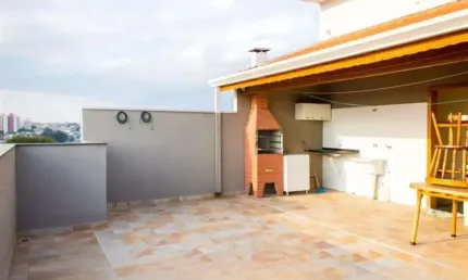 Cobertura com 2 dormitórios para alugar, 120 m² por R$ 3.575/mês - Vila Camilópolis - Santo André/SP