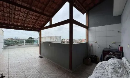 Cobertura com 2 dormitórios à venda, 98 m² por r$ 420.000 - jardim do estádio - santo andré/sp