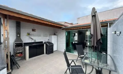 Cobertura com 2 dormitórios à venda, 100 m² - parque erasmo assunção - santo andré/sp