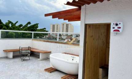 Cobertura, 140 m² - venda por R$ 750.000,00 ou aluguel por R$ 4.327,00/mês - Parque Jaçatuba - Santo André/SP
