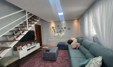 Sobrado com 3 dormitórios à venda, 130 m² por R$ 670.000,00 - Vila Homero Thon - Santo André/SP
