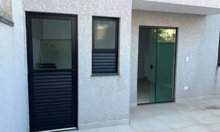 Apartamento com elevador 48 mts +28 mts de quintal_vila são pedro -santo an