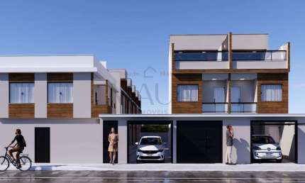 Casa à venda em Duque de Caxias, Itatiaia, com 3 quartos, com 110 m², Condomínio Prof. José Aurino