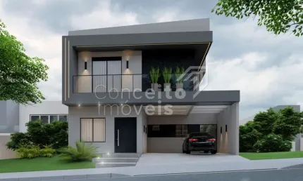 Casa em condomínio fechado com 3 quartos à venda no Jardim Carvalho, Ponta Grossa 
