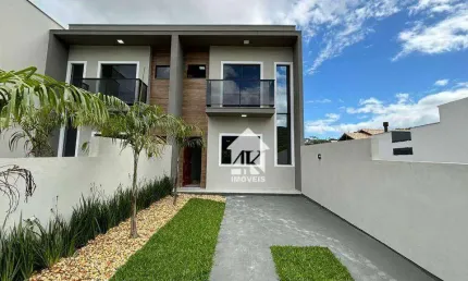 Sobrado com 3 dormitórios à venda, 97 m² por r$ 480.000 - forquilhas - são josé/sc