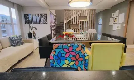 Apartamento cobertura a venda no condomínio resort santa ângela - engordadouro em jundiaí.
