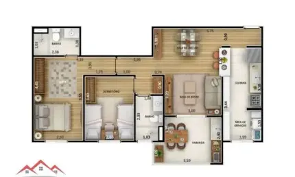 Apartamento a venda no residencial soneto em jundiaí sp.
