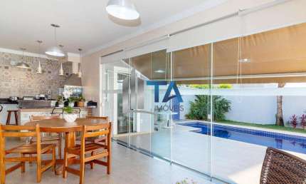 Casa de Condomínio à venda, 284m² com 3 Suítes 4 vagas, por R$ 1.990.000 - Swiss Park Campinas SP