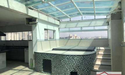 Cobertura com 2 dormitórios para alugar, 198 m² - Campestre - Santo André/SP