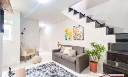 Cobertura com 2 dormitórios à venda, 80 m² - vila guarani - santo andré/sp