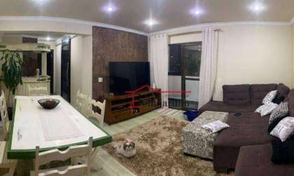 Apartamento com 3 dormitórios à venda, 106 m² - Vila Valparaíso - Santo André/SP