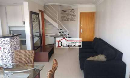 Cobertura com 1 dormitório para alugar, 130 m² - Bairro Jardim - Santo André/SP