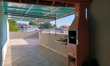 Cobertura com 3 dormitórios para alugar, 150 m² - vila eldízia - santo andré/sp