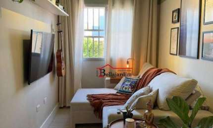 Apartamento com 2 dormitórios para alugar, 60 m² - Vila Valparaíso - Santo André/SP