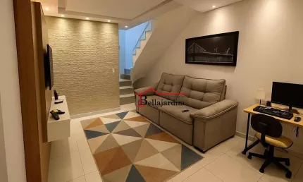 Sobrado com 3 dormitórios à venda, 98m²  - jardim irene - santo andré/sp