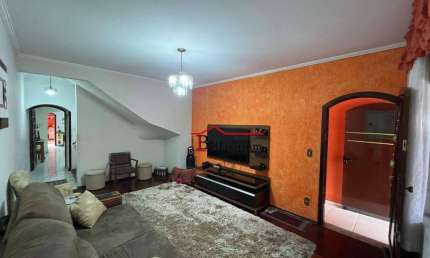 Sobrado com 4 dormitórios, 199m² - venda ou aluguel - Vila Camilópolis - Santo André/SP