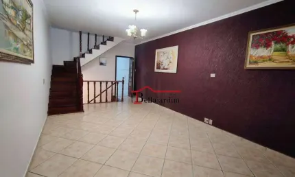 Sobrado com 3 dormitórios à venda, 221 m² - vila valparaíso - santo andré/sp