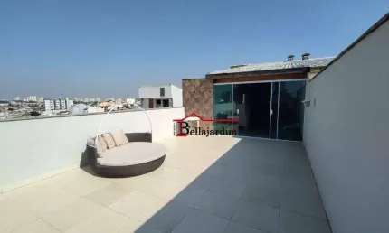 Cobertura com 3 dormitórios à venda, 220 m² - bairro campestre - santo andré/sp