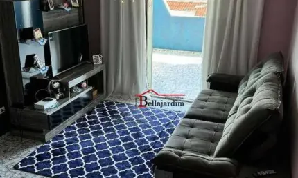 Sobrado com 3 dormitórios à venda, 95 m² - bairro jardim do estádio - santo andré/sp