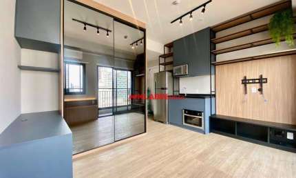 Studio com 1 dormitório para alugar, 25 m² por R$ 3.320,76/mês - Perdizes - São Paulo/SP