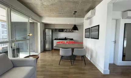 Apto 70m - Dormitorios Integrados - 1 Banheiro - Lavabo - Piscina - Academia - Coworking