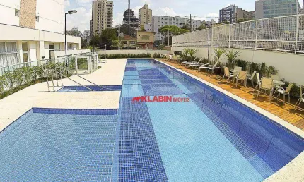 Apartamento a 400m do metro Paraiso - 1 dormitório - 1 vaga - 46m2 - 1 banheiro e 1 lavabo - Lazer completo