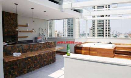 CHÁCARA KLABIN - MAGNÍFICA PENTHOUSE - 140m² - 3 DORMITÓRIOS  (2 SUÍTES) - FINA DECORAÇÃO - MOBILIADA - ELETRODOMÉSTICOS - PRONTA PARA MORAR