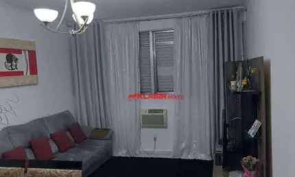 Apartamento de 2 Dormitórios com 1 Vaga de Garagem - 97m² de Área Útil - Excelente Localização na Praia do Gonzaga em Santos à 1km da Praia