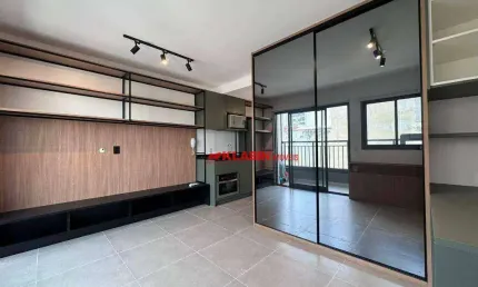 Studio semi mobiliado com 27m² de área útil em prédio recém entregue com lazer completo - boa localização próximo aos metrôs república e santa cecília