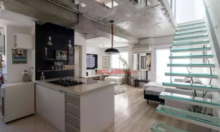 Apartamento Duplex com 1 dormitório à venda, 77 m² por R$ 1.270.000,00 - Itaim Bibi - São Paulo/SP