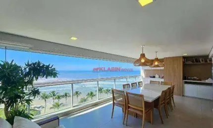 Cobertura Duplex com Vista Esplendorosa para o Mar e Pé na Areia com 347m² de Área Útil - 4 Suítes com 3 Vagas - Módulo 03 Riviera - Lazer Completo