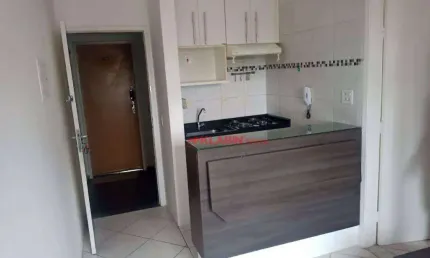 Apartamento com 28m² de área útil - 1 suíte com 1 vaga de garagem - ótima localização em mirandópolis à 300m do metrô praça da árvore -portaria 24 hrs