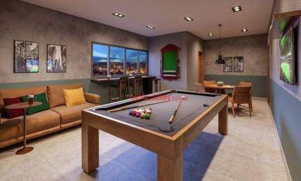 Studio novo andar alto com vista livre e sol da manhã – condomínio completo!