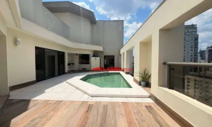 # LINDA COBERTURA, 485 M2, PARA VENDA OU LOCAÇÃO.  ALTÍSSIMO PADRÃO.
