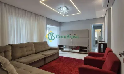Apartamento mobiliado locação com 3 suítes, lazer completo. helbor passeo mogilar - mogi das cruzes/sp