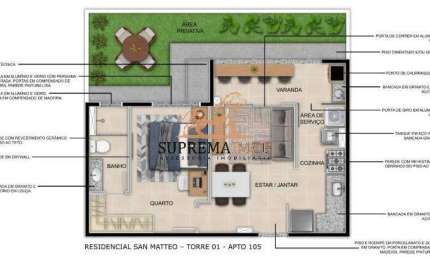 Apartamento com 1 dormitório à venda, 34 m² por R$ 255.690,00 - Jardim Pagliato - Sorocaba/SP