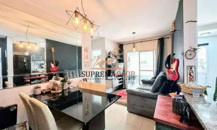 Apartamento térreo com 61m² à venda, condomínio residencial orquídeas