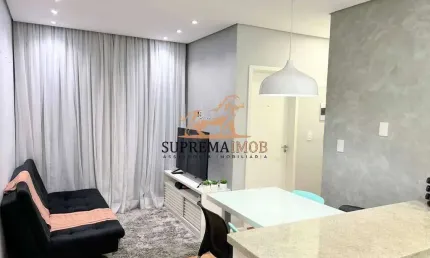 Apartamento semi mobiliado com 52 m² à venda residencial villa sunset