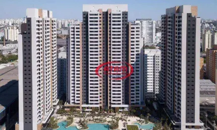 Espetacular Apart. no Brás-2 dorm.1st.1vg-60m²au - próx. Metrô