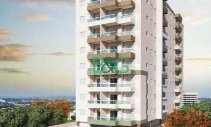 Apartamento à venda, 56 m² por r$ 378.000,00 - mirim - praia grande/sp