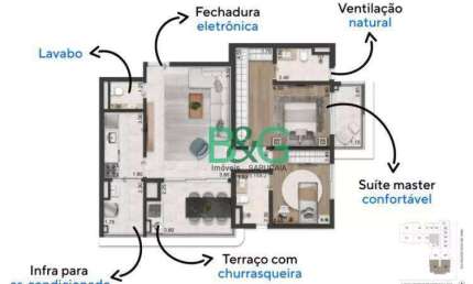 Apartamento com 2 dormitórios à venda, 89 m² por R$ 1.664.000,00 - Vila Clementino - São Paulo/SP