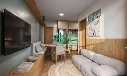 Apartamento com 2 dormitórios à venda, 35 m² por r$ 253.430,10 - fazenda da juta - são paulo/sp